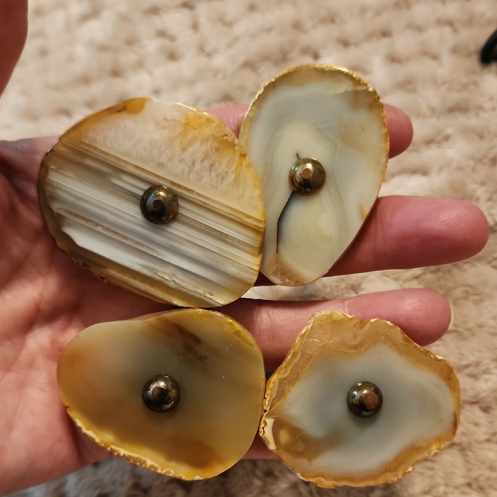 Natural Agate Stone Knobs Drawer - Picture 3 of 6